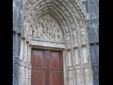 [Cliquez pour agrandir : 125 Kio] Rouen - La cathédrale Notre-Dame : la façade : le portail central.